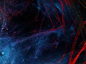 光が広がる抽象的なエネルギーのイメージ