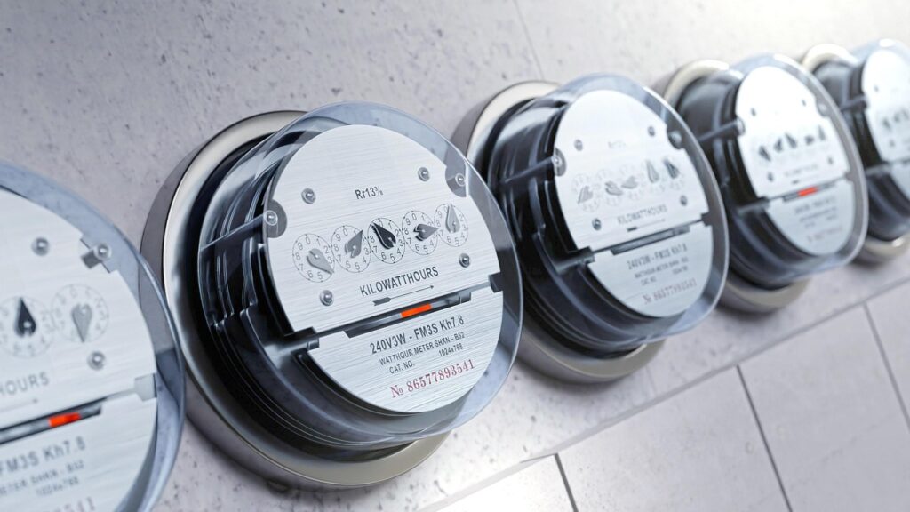 電気メーターとデジタル計測機器